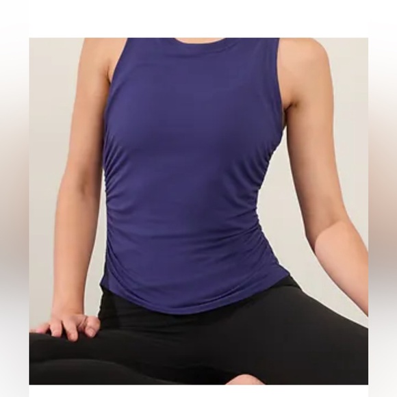 Athleta Tops - Athleta With Ease Cinch Tank Deep Marine Blue size Small